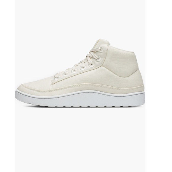 Allbirds Pacer Canvas Mid Top Natural White Blizzard Sneakers Women’s Size 9 - Picture 4 of 14